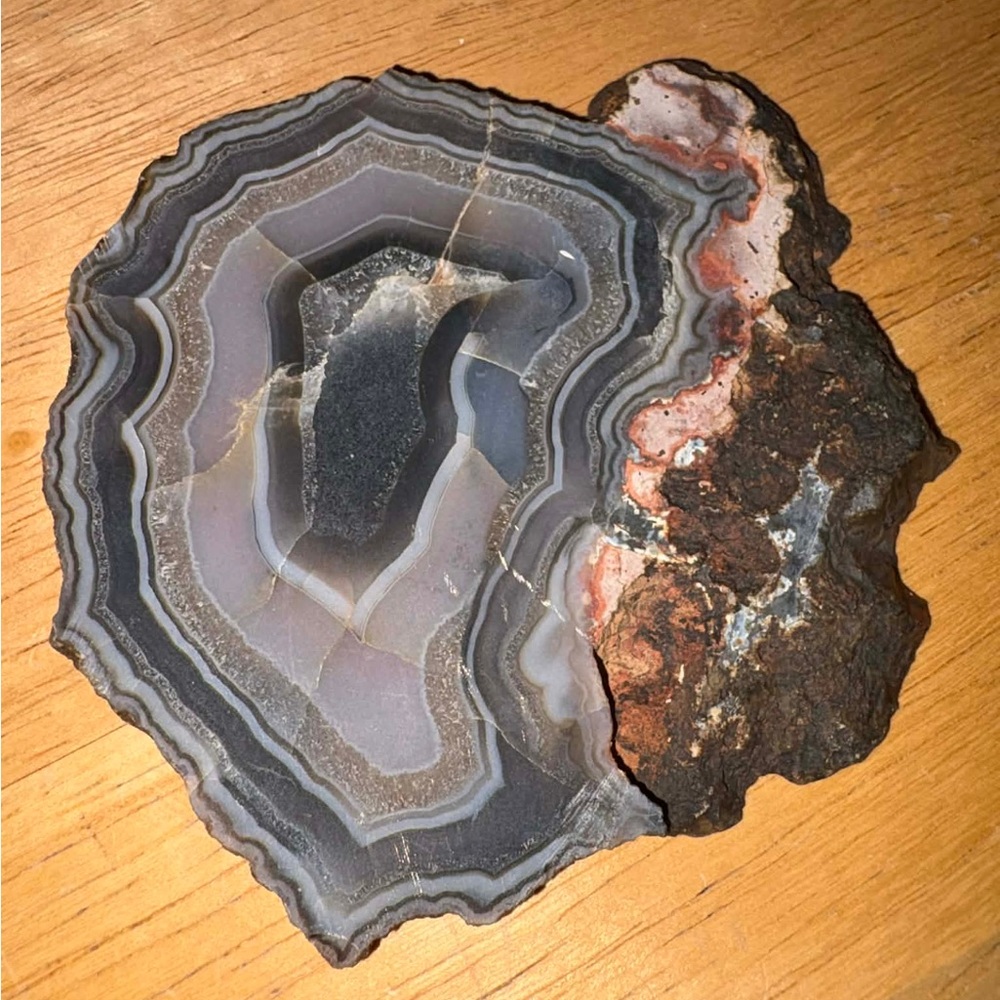 Natural Agate Geode Slice #14